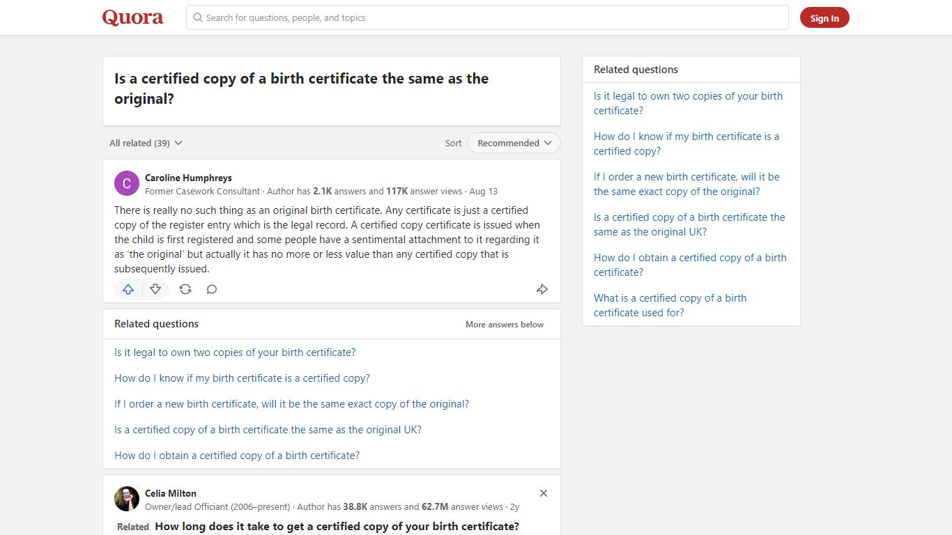 Is a certified copy of a birth certificate the same as the original?