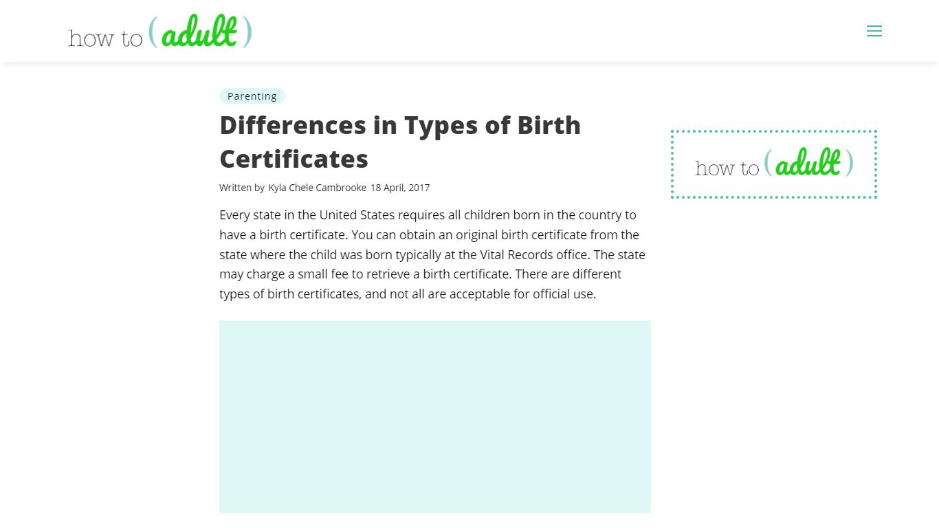 Differences in Types of Birth Certificates | How To Adult